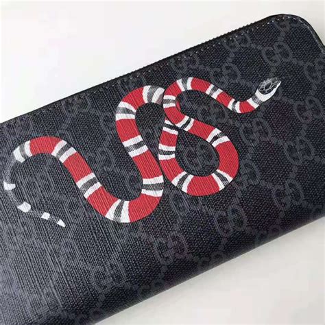 gucci belt snake heads|Gucci kingsnake print wallet.